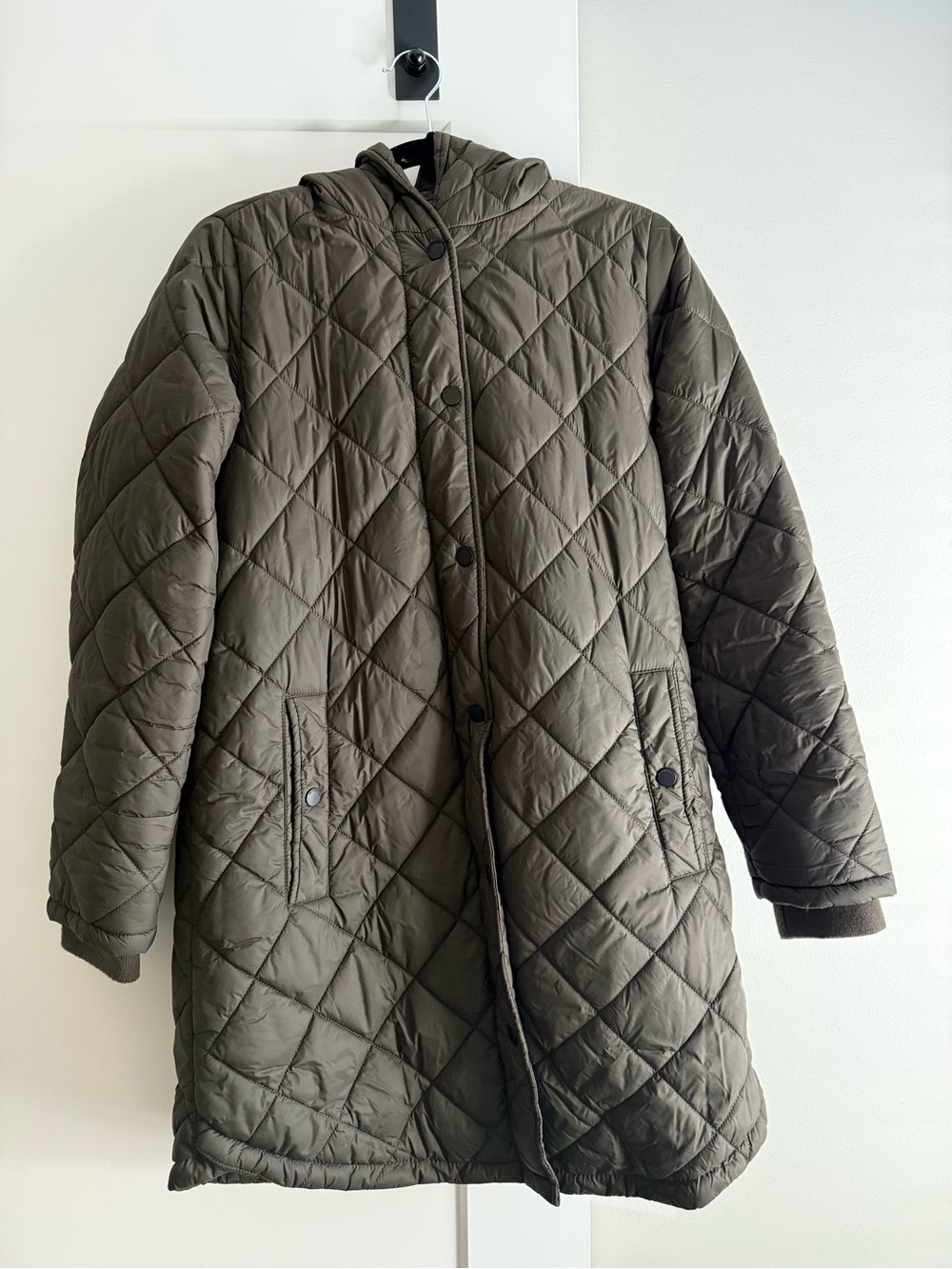 Weatherproof Quilted Hooded Puffer Coat - Olive